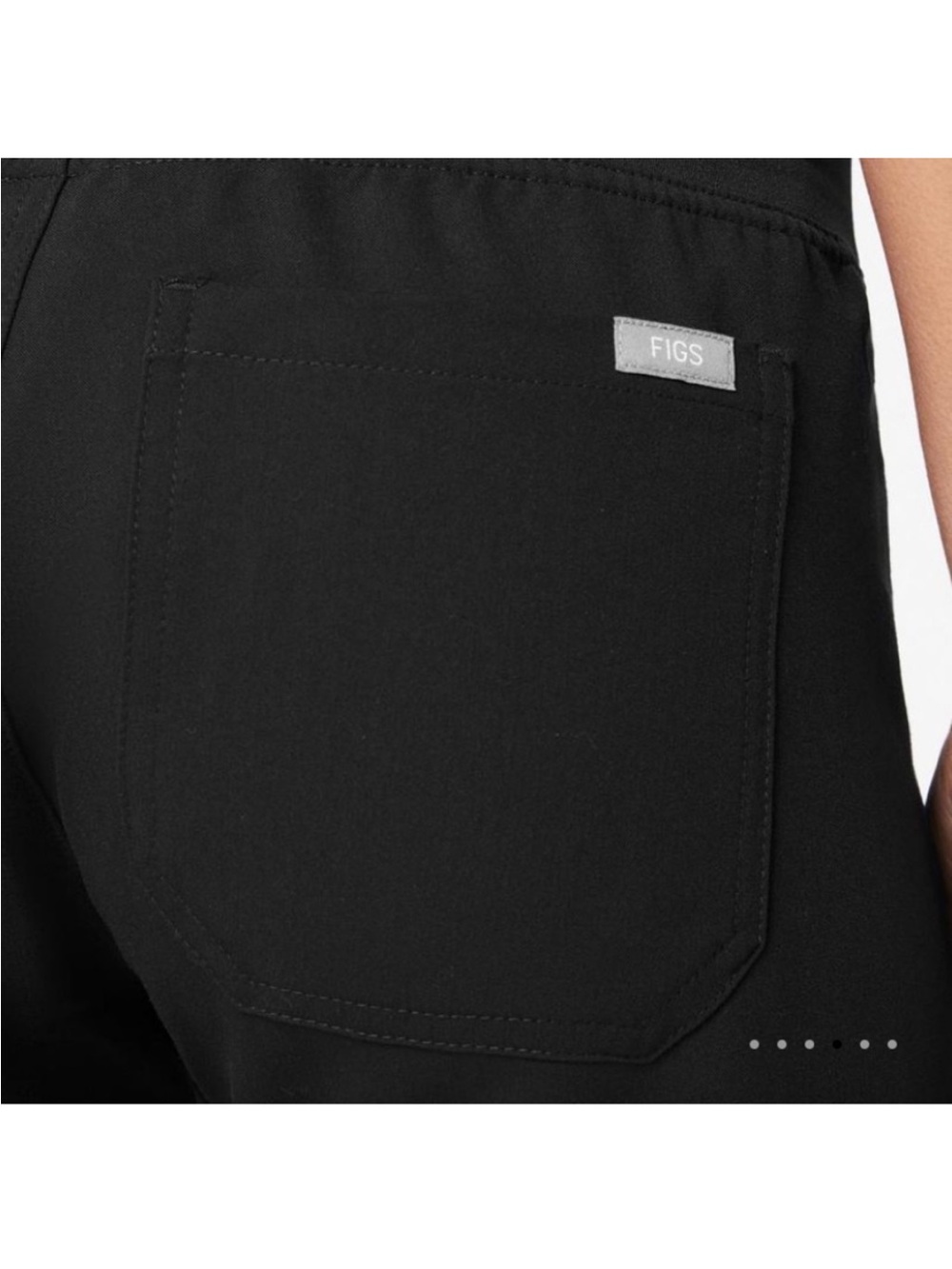Black Women's Scrub Set M/MP straight leg - Picture 7 of 13